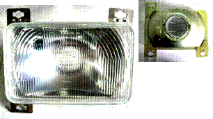 SEMI-SEALED HEAD LIGHT